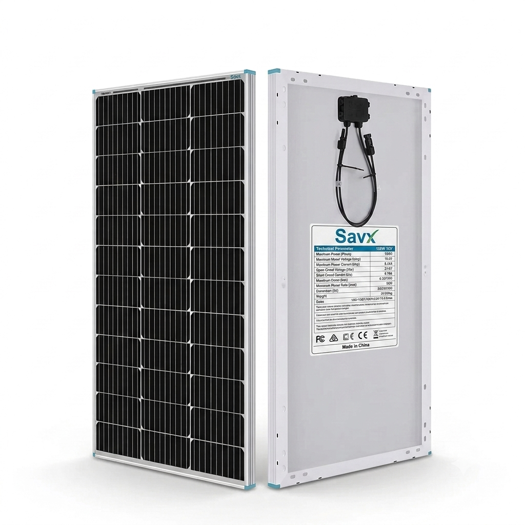 SavX 150W 12V Monocrystalline Solar Panel savx 150w 12v monocrystalline solar panel